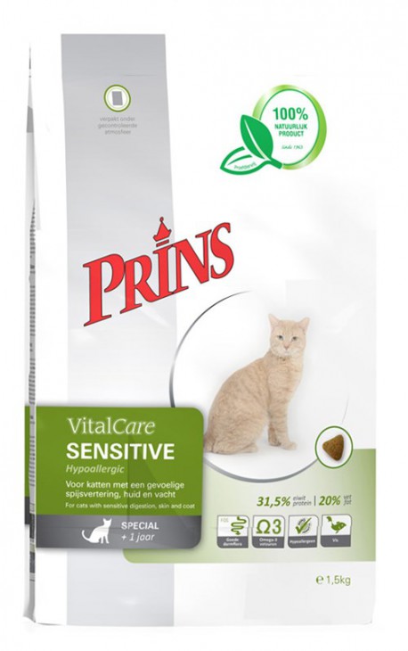 Croquettes hypoallergéniques chat Prins VitalCare Sensitive Hypoallergic