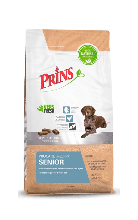 Croquettes premium chien senior Prins ProCare Senior Support